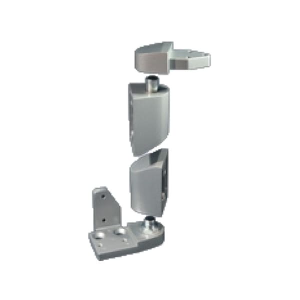 International Door Closers 3/4 Offset Pivot Set For Left 7/64 Recessed Doors, AL Baked Satin Aluminum Paint OP-6001-AL-LH - main